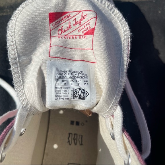 Converse Chuck 70 Hi Recycled Canvas Pink Aura M13 W15 172683C - Picture 11 of 11